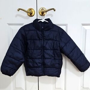 Kids Black Puffer Jacket